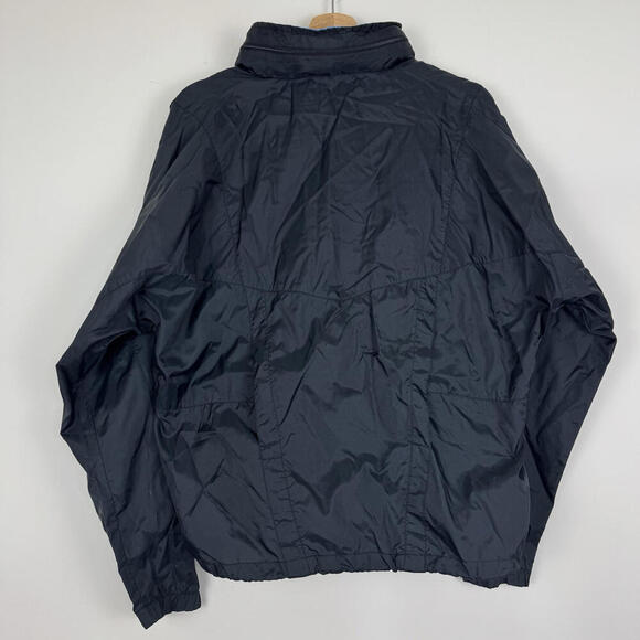 Vintage 1980s Nike Jacket Mens M Windbreaker Full Zip Boxy Fit Convertible Hood - Picture 9 of 11
